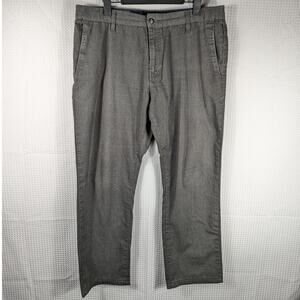 Volcom Corpo Class Pants 35x29 Gray Chino Trousers Men Casual Skate Style